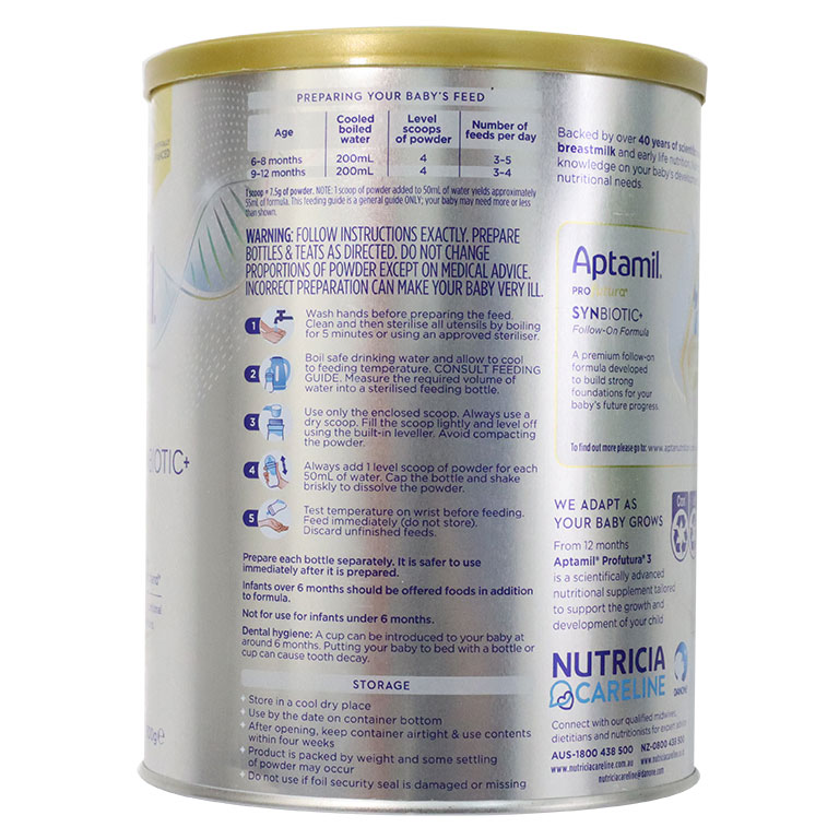Sữa Aptamil Úc số 2